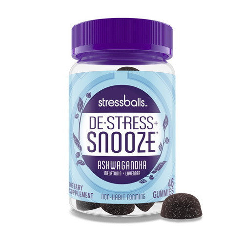 Stressballs Night Relax, Destress, Sleep, Calming BlackBerry Gummies, 46 Ea